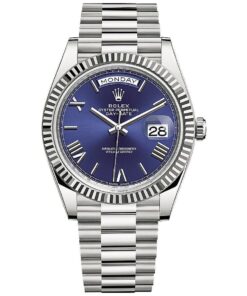 ROLEX PERPETUAL DAY DATE 40 MM STAINLESS STEEL WATCH