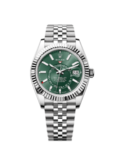 ROLEX SKY DWELLER OYSTER PERPETUAL 42MM STEEL WATCH
