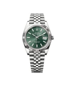 ROLEX OYSTER PERPETUAL DAY DATE (GREEN) STAINLESS STEEL WATCH