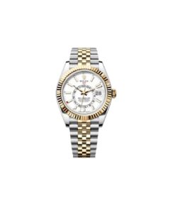 ROLEX SKY-DWELLER 42MM OYSTERSTEEL (SILVER/GOLD/WHITE) WATCH