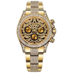 Rolex Daytona Tiger Gold Diamond Metal Watch