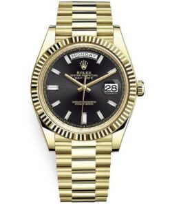 ROLEX DAY DATE 40 (BLACK/GOLD) PREMIUM WATCH