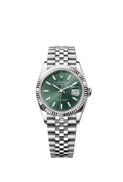 Rolex Date just 36 green dial
